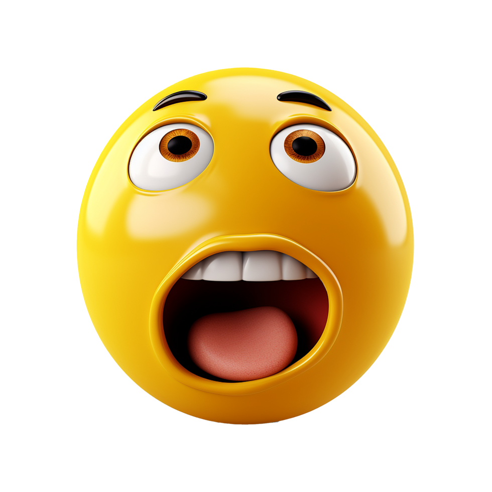 Funny 3d Emoji isolated on transparent background png