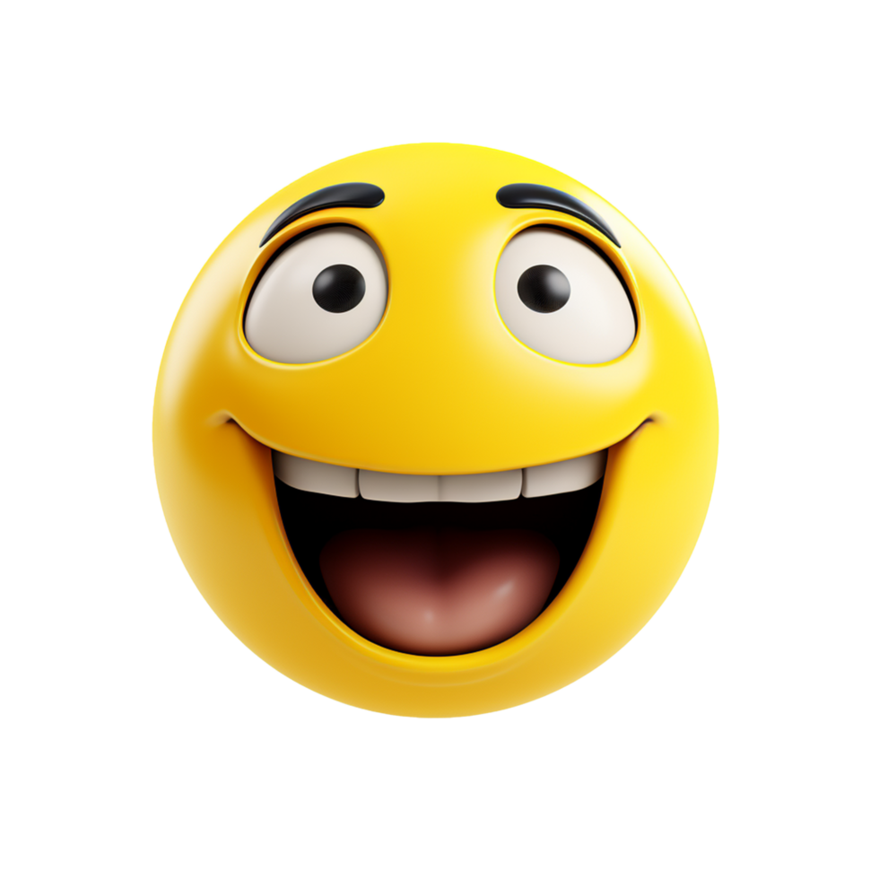 Funny 3d Emoji isolated on transparent background png