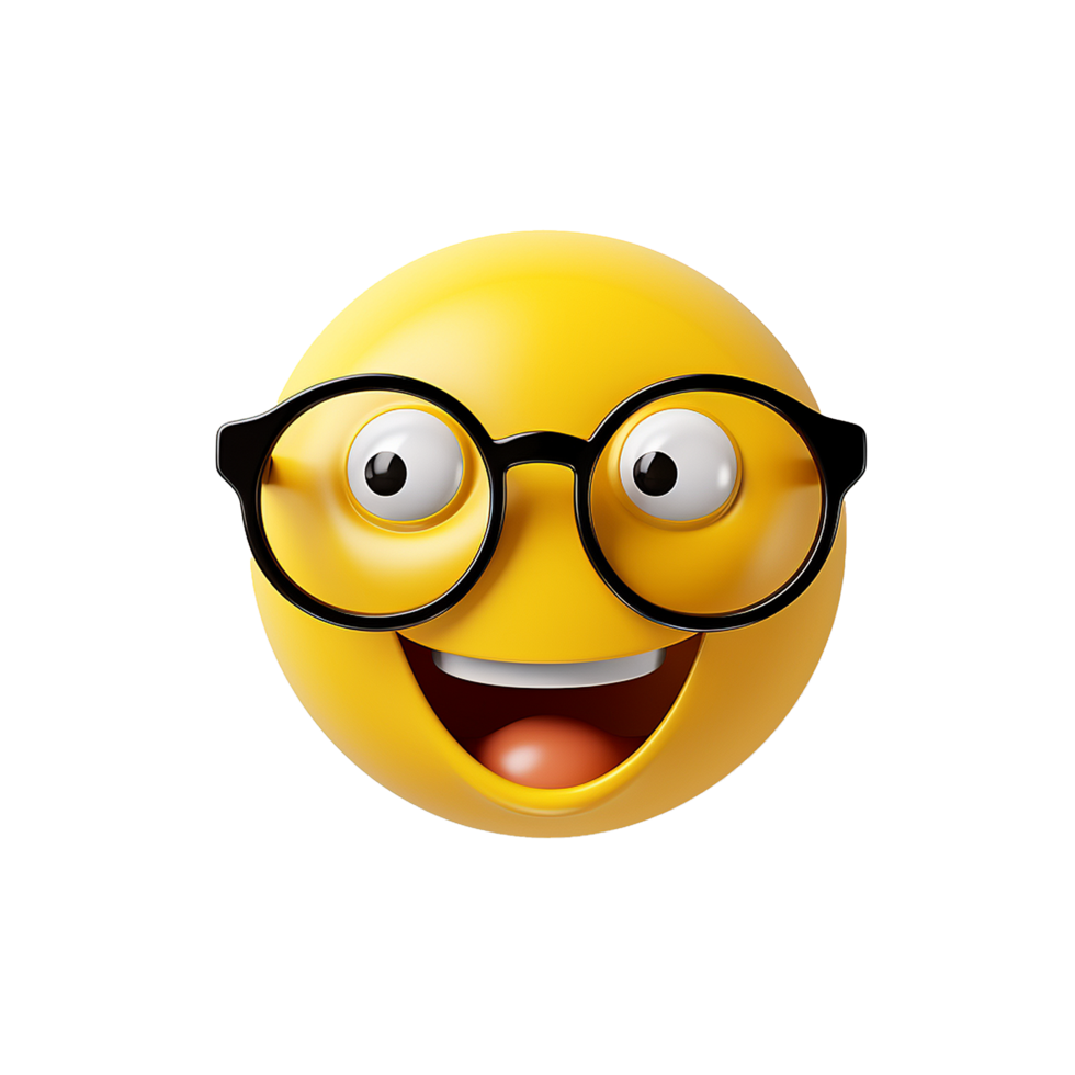 Funny 3d Emoji isolated on transparent background png