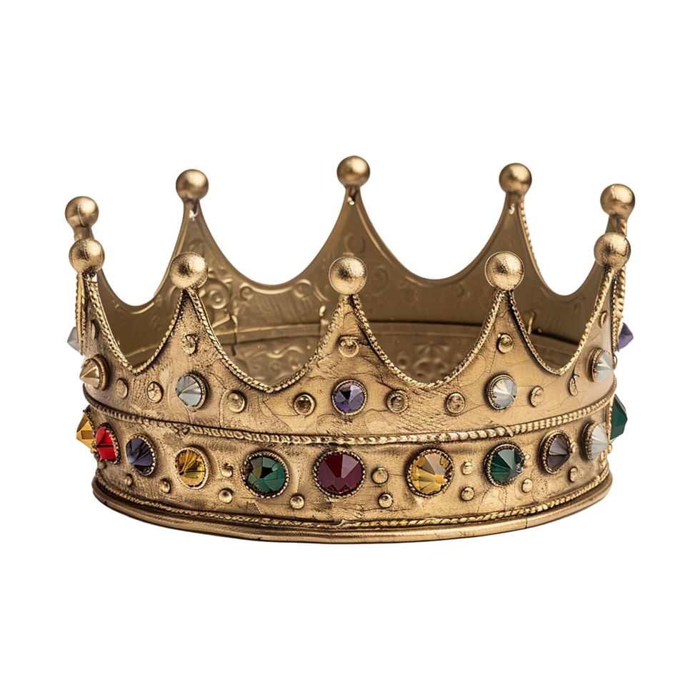 King Crown isolated on transparent background png