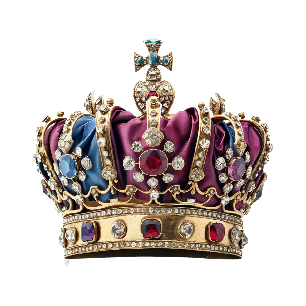 King Crown isolated on transparent background png