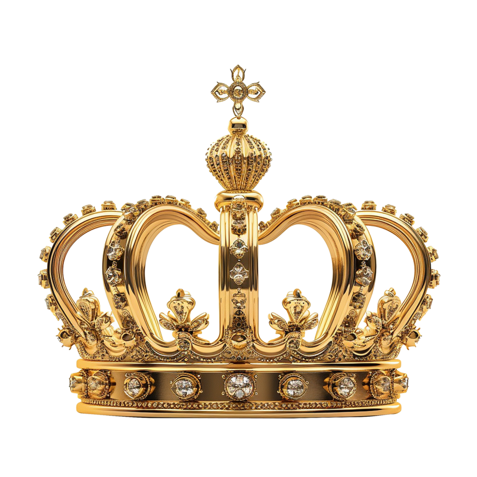 King Crown isolated on transparent background png