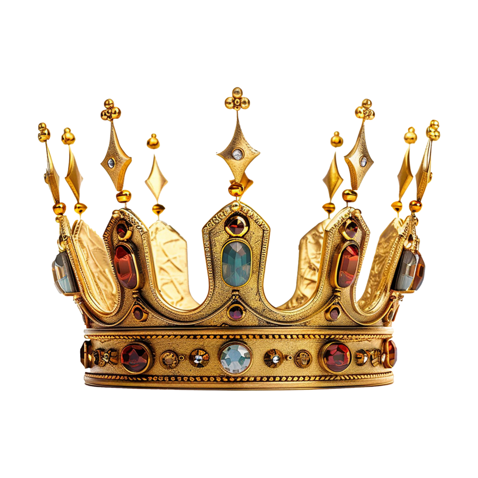 King Crown isolated on transparent background png