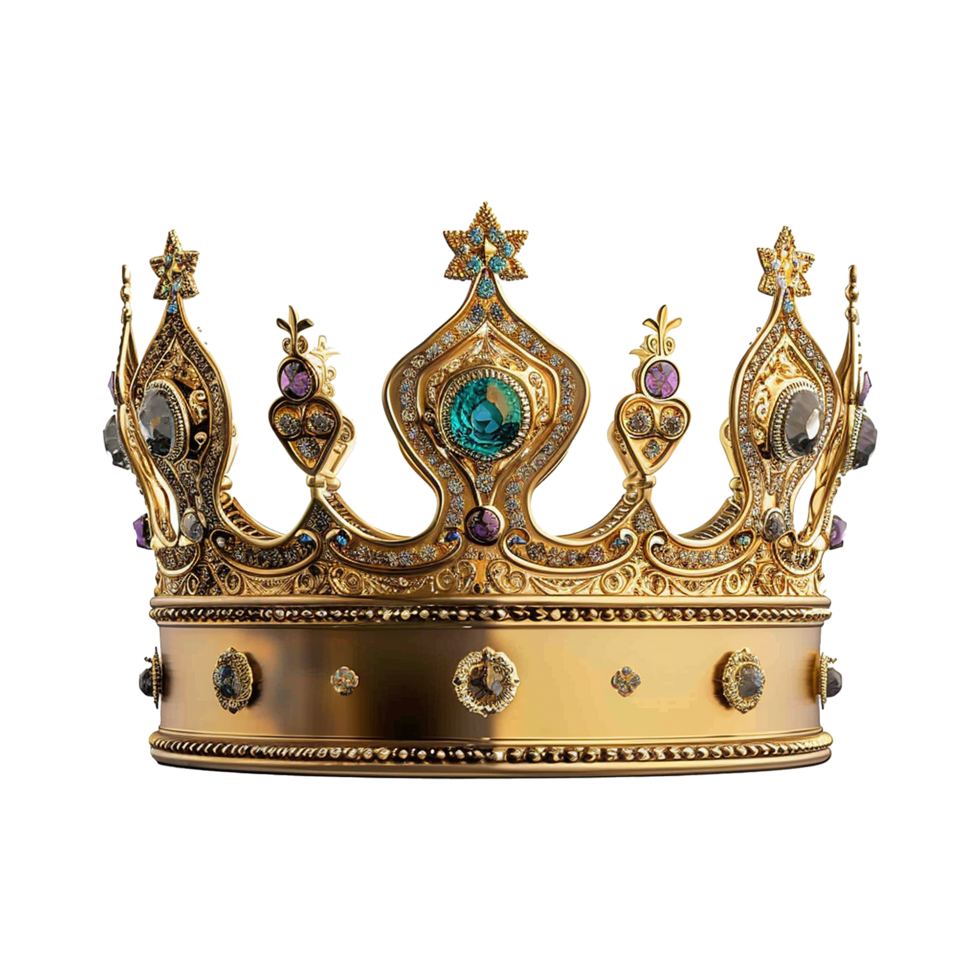 King Crown isolated on transparent background png