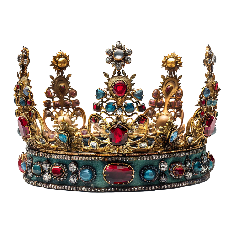 King Crown isolated on transparent background png