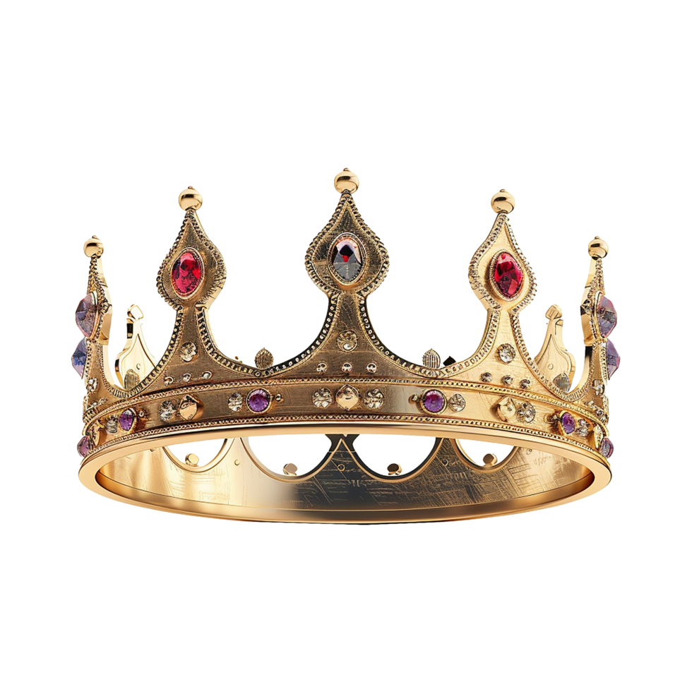 King Crown isolated on transparent background png