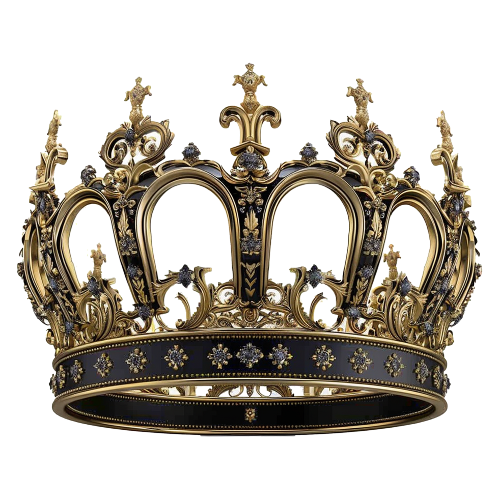 King Crown isolated on transparent background png