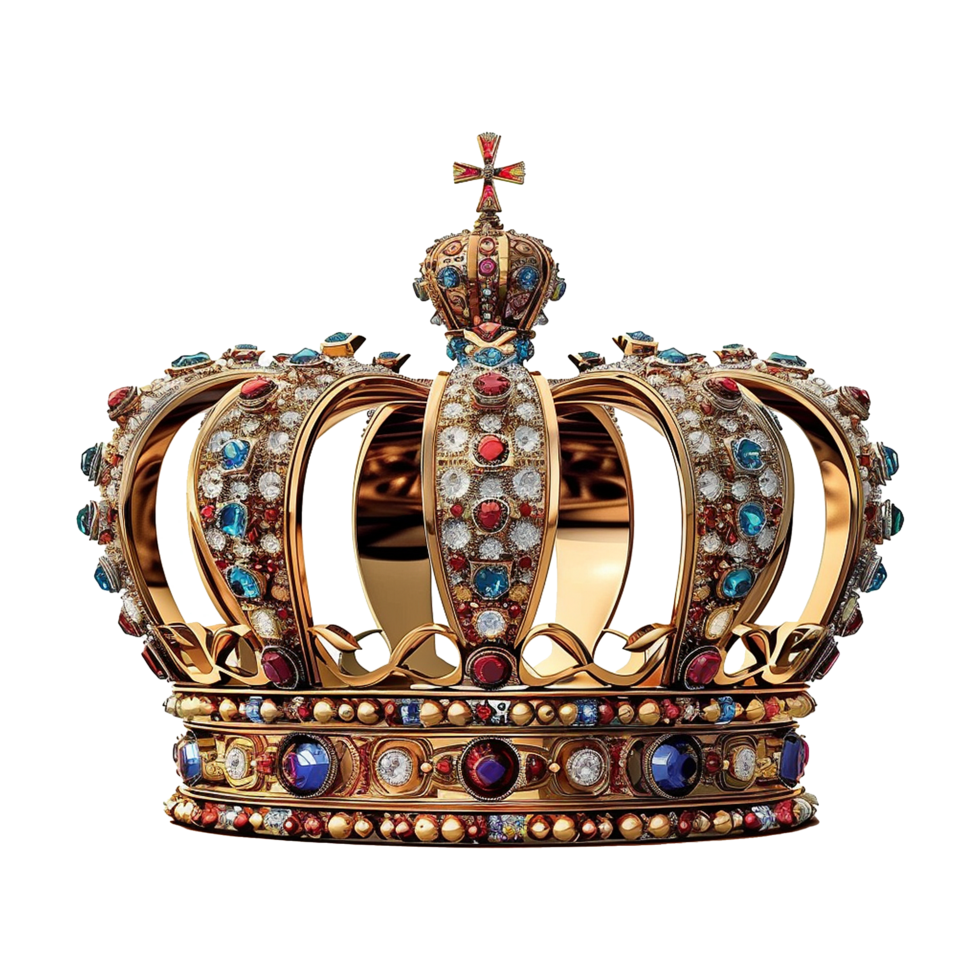 King Crown isolated on transparent background png