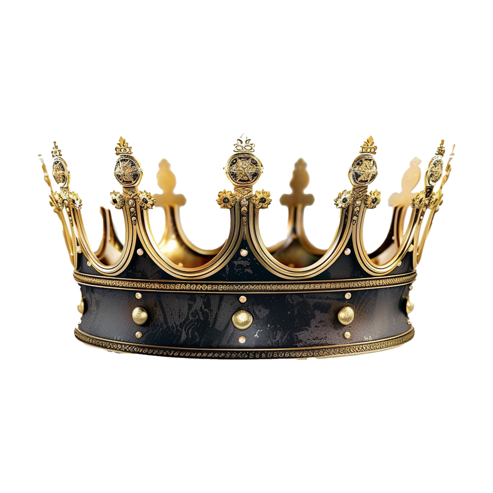 King Crown isolated on transparent background png