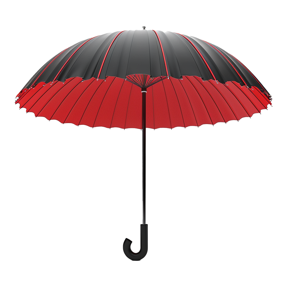 Realistic yellow and red parasol png