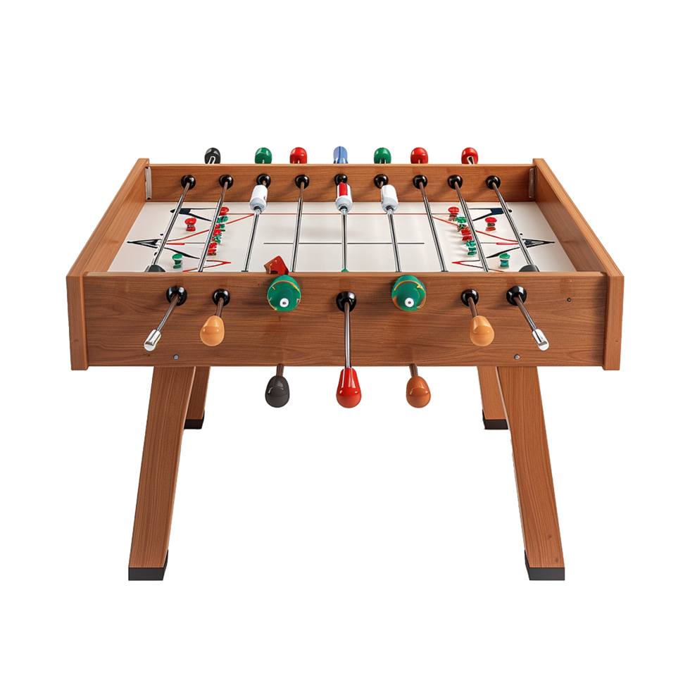 Foosball table isolated on transparent background png