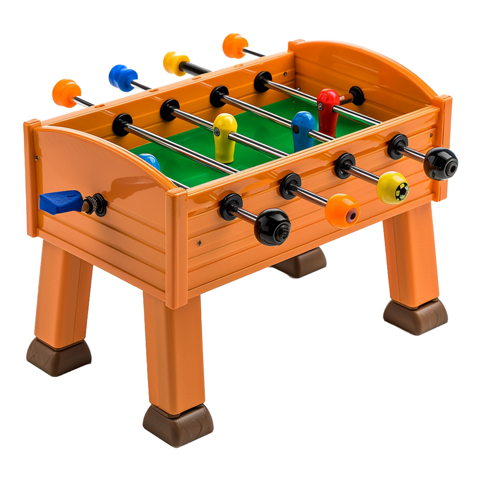 Foosball table isolated on transparent background png