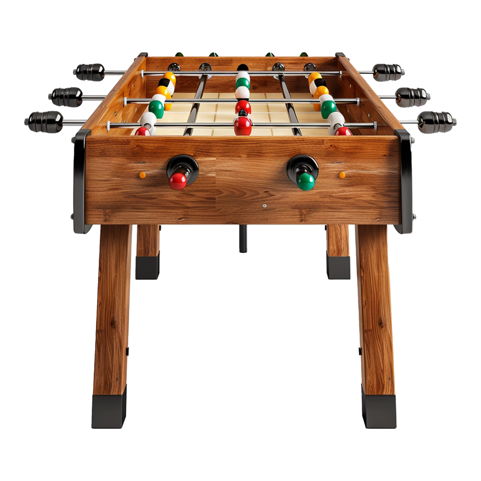 Foosball table isolated on transparent background png