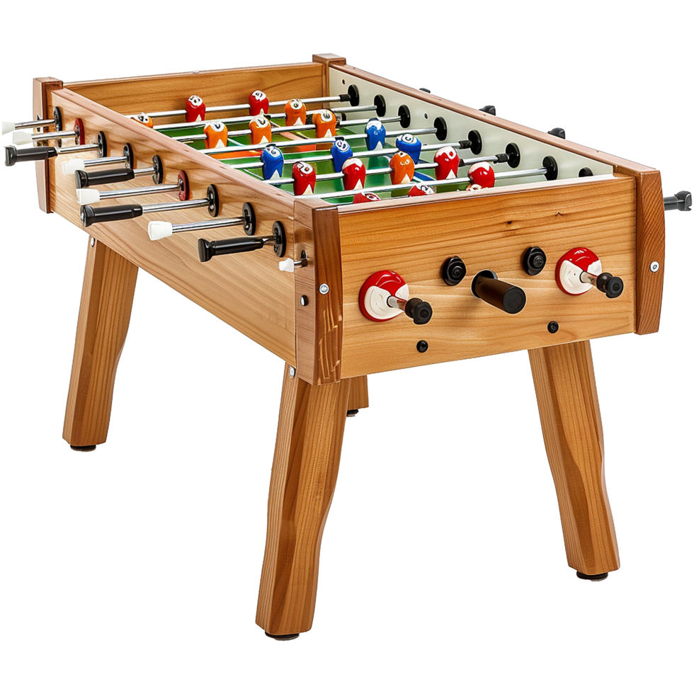 Foosball table isolated on transparent background png