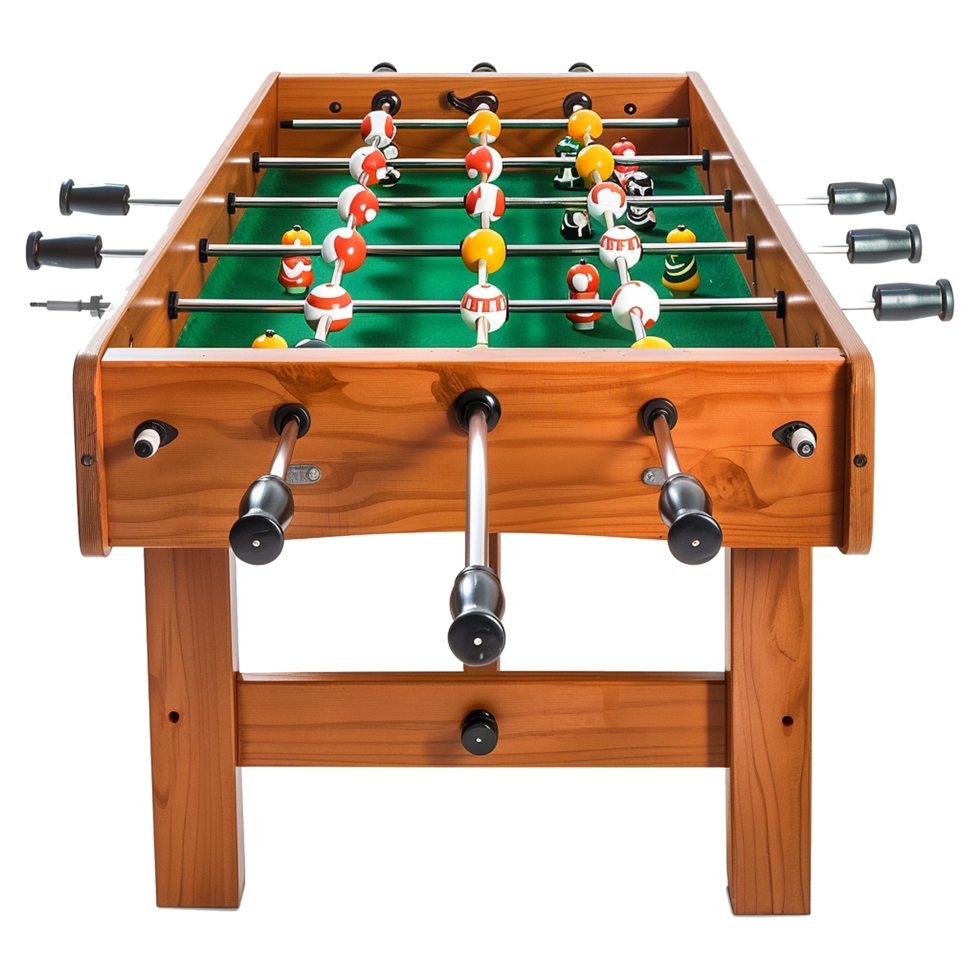 Foosball table isolated on transparent background png