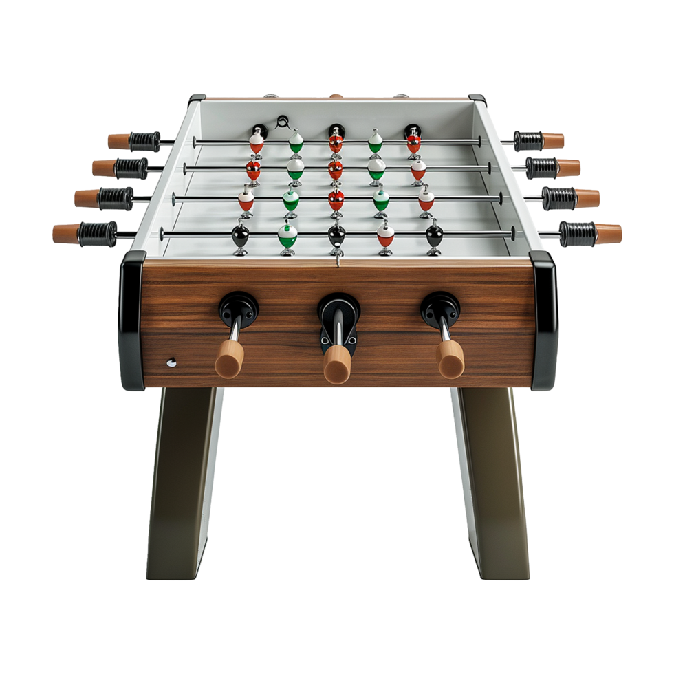 Foosball table isolated on transparent background png