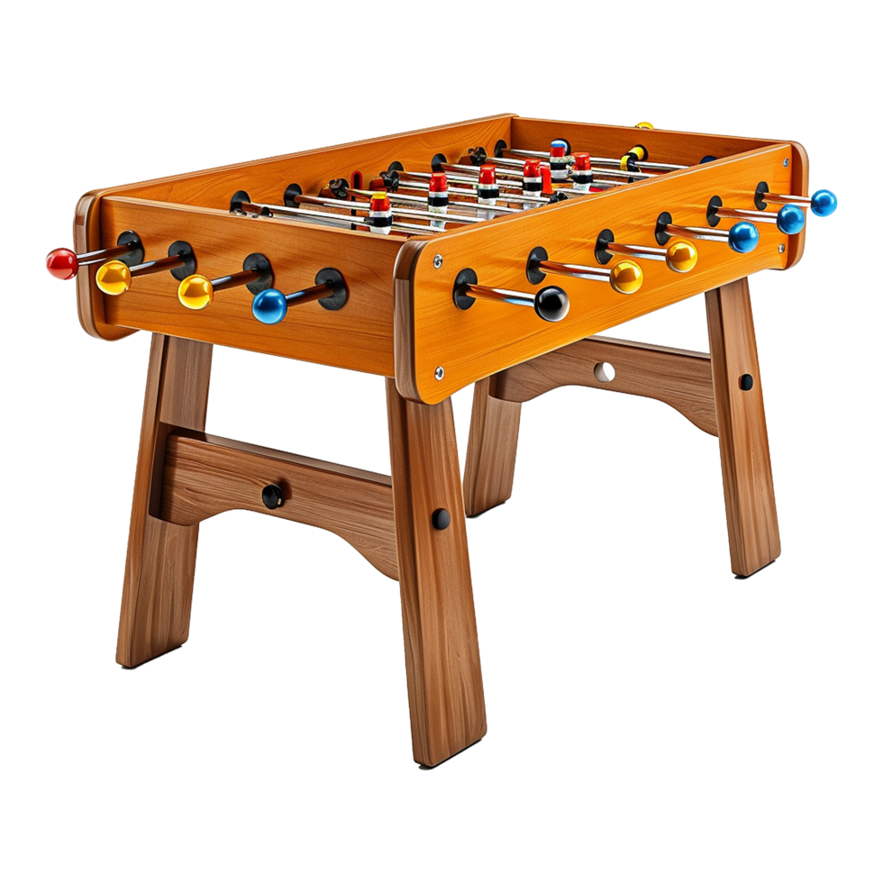 Foosball table isolated on transparent background png