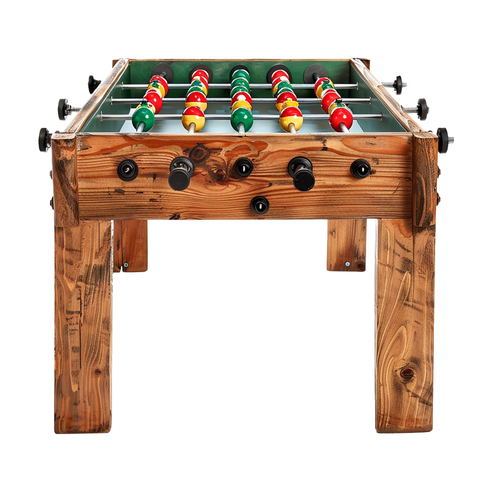 Foosball table isolated on transparent background png