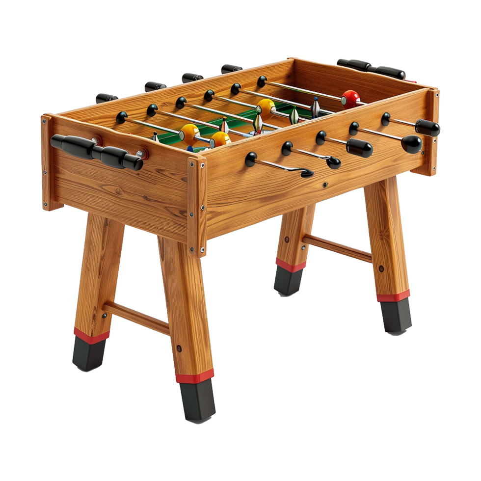 Foosball table isolated on transparent background png