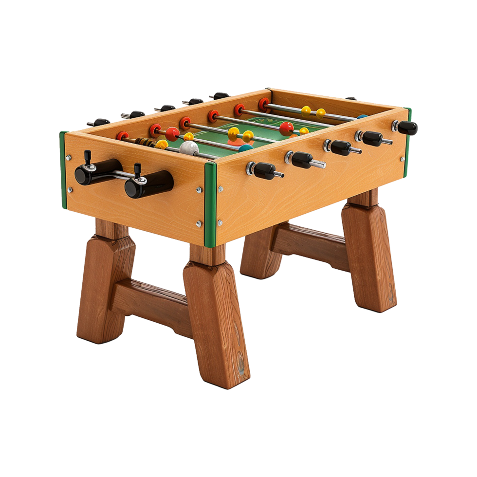 Foosball table isolated on transparent background png