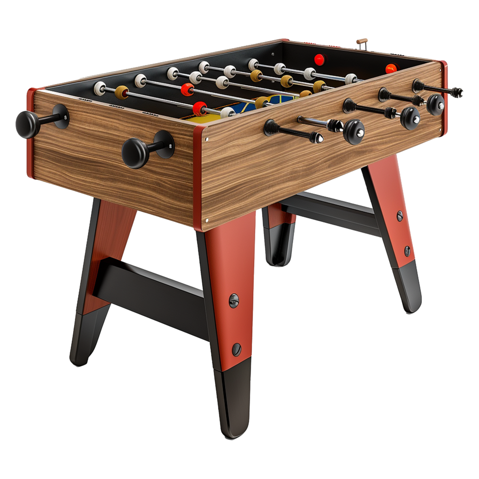 Foosball table isolated on transparent background png
