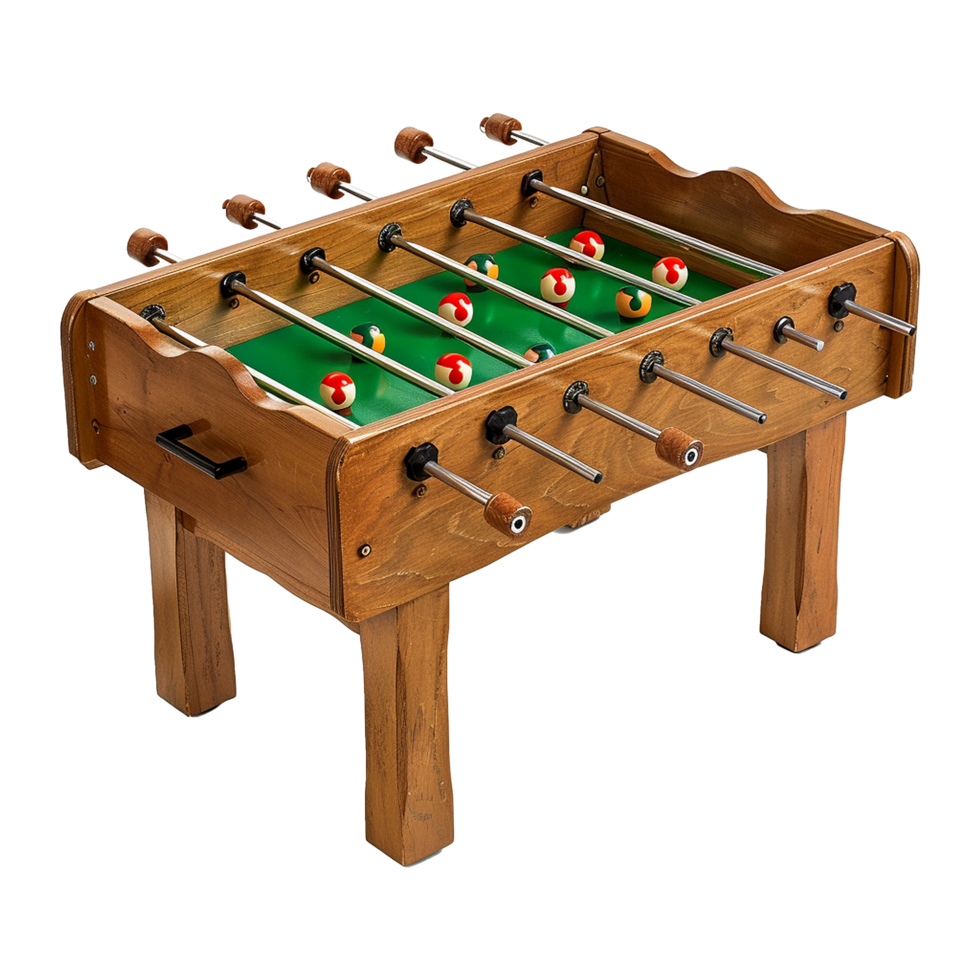 Foosball table isolated on transparent background png