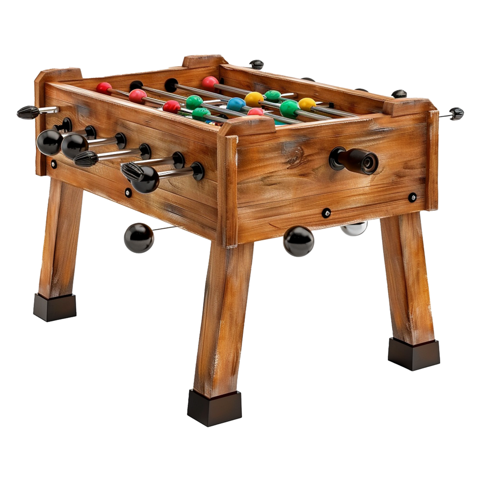 Foosball table isolated on transparent background png