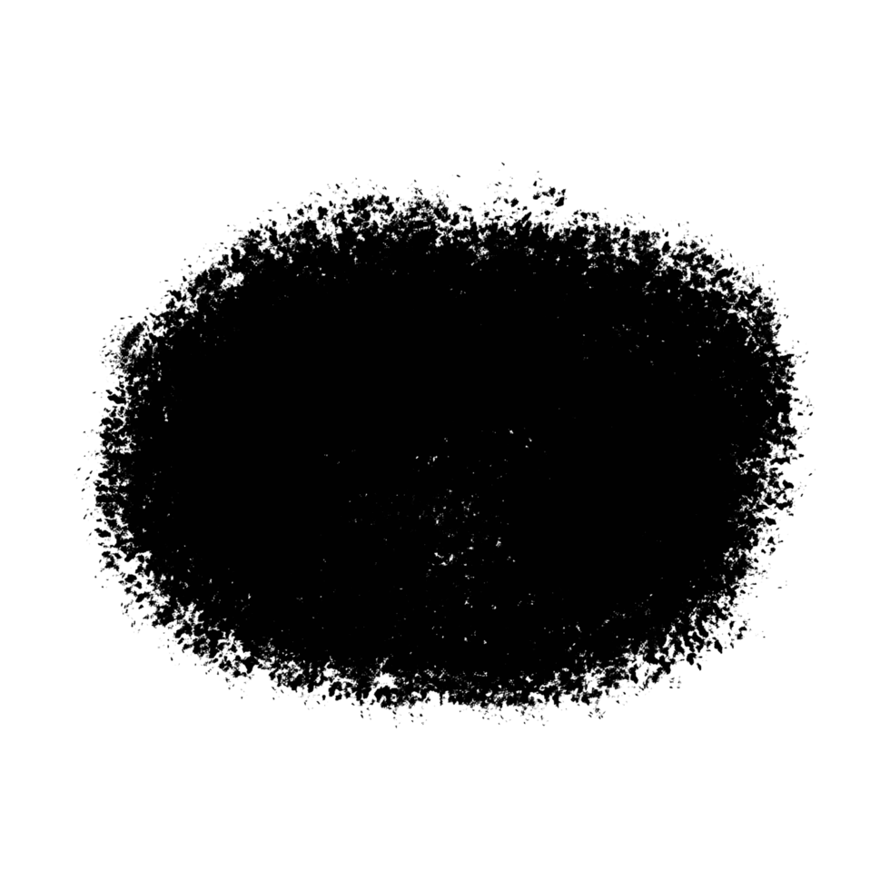 Black brush with transparent background png