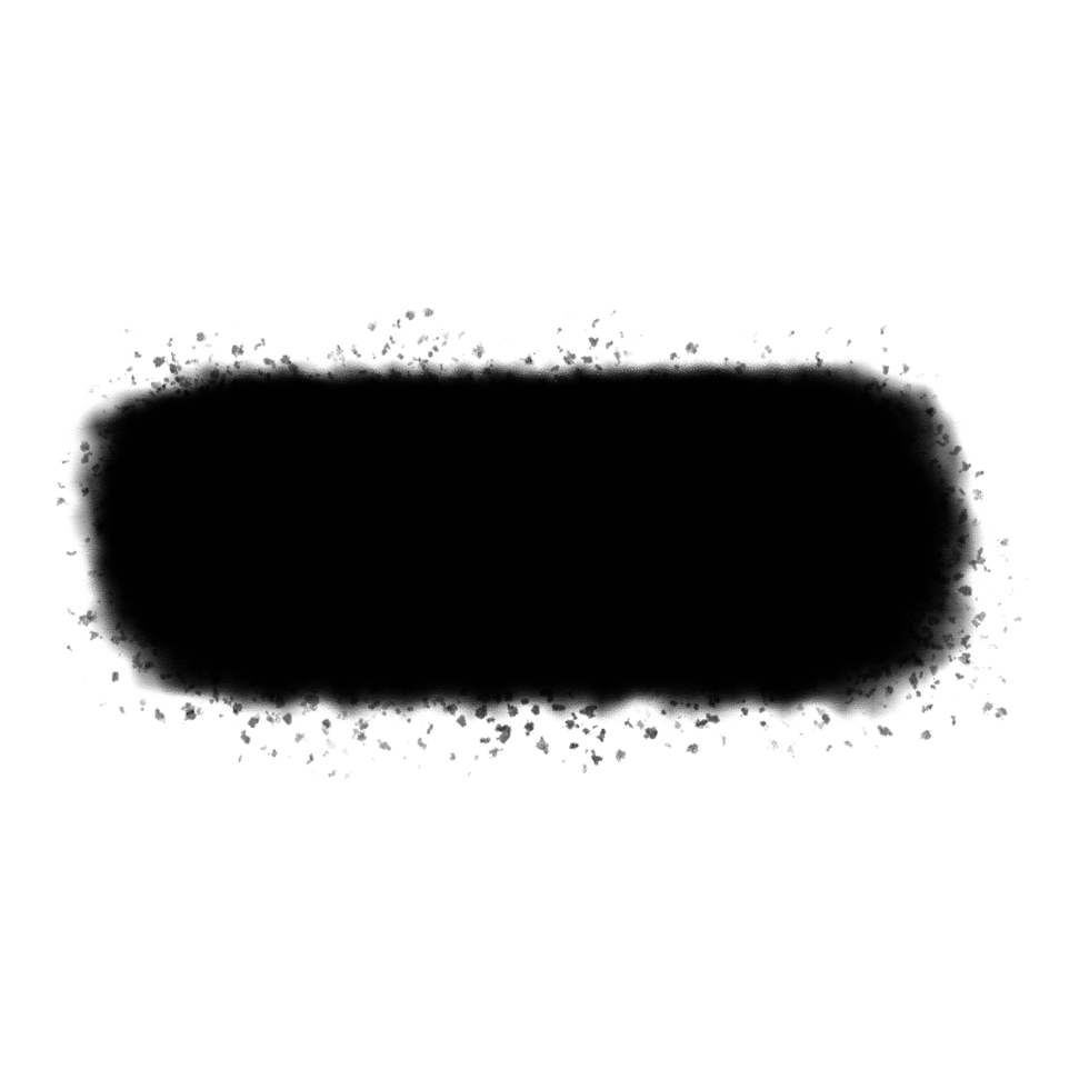 Black brush with transparent background png