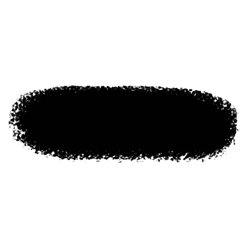 Black brush with transparent background png