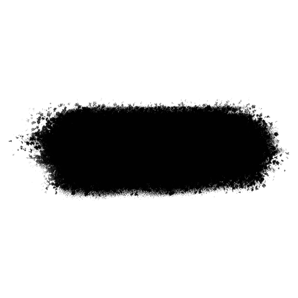 Black brush with transparent background png