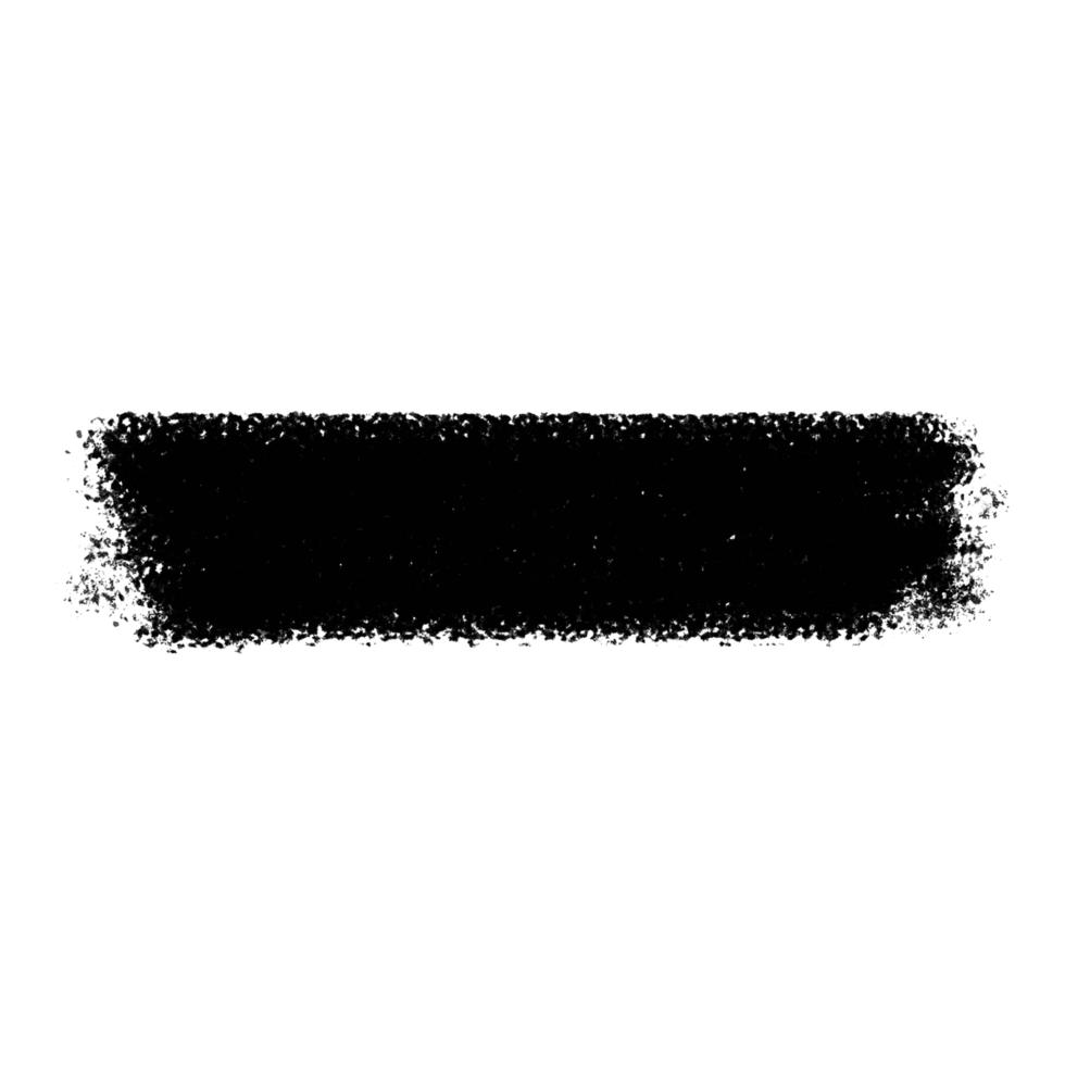 Black brush with transparent background png