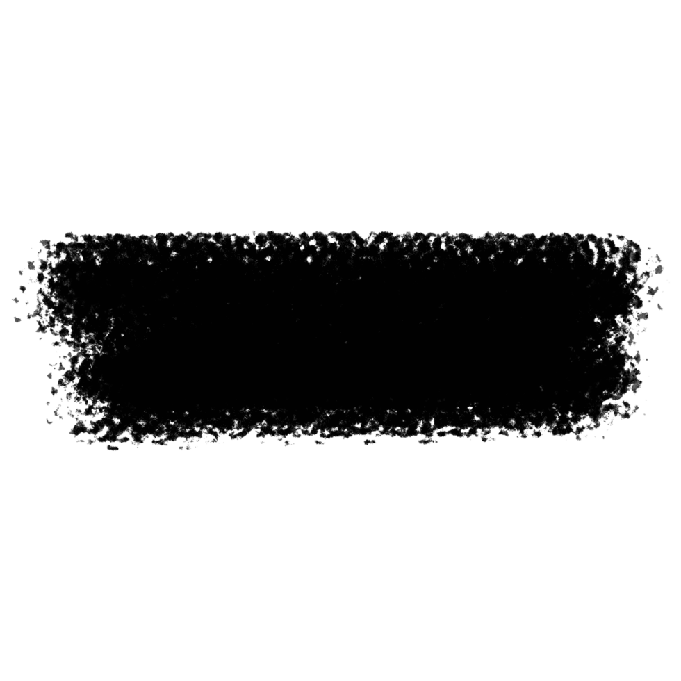 Black brush with transparent background png