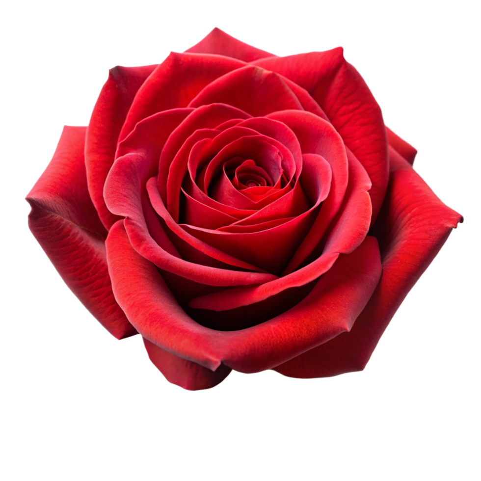 Red rose flower isolated on transparent background png
