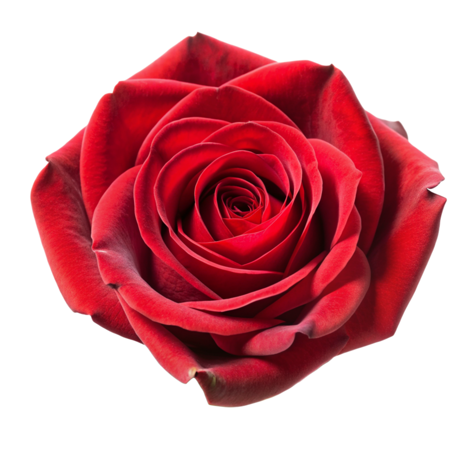 Red rose flower isolated on transparent background png