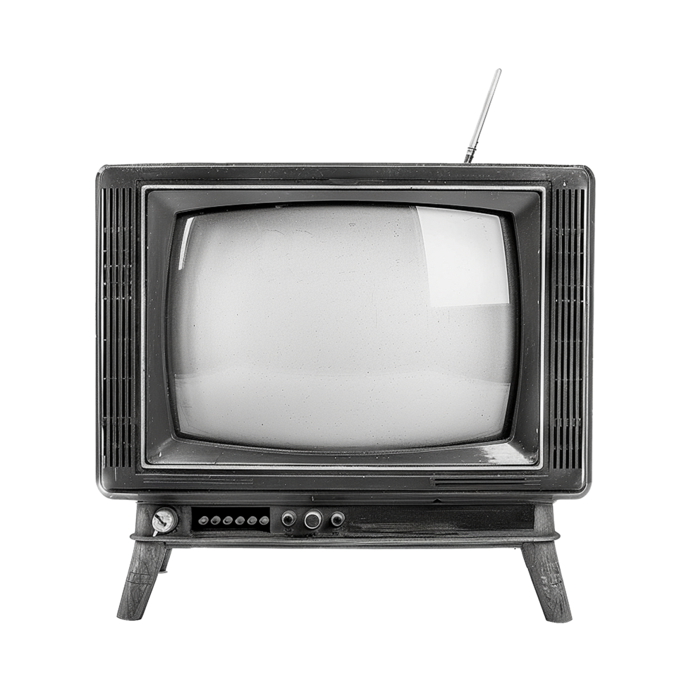 Television isolated on transparent background png