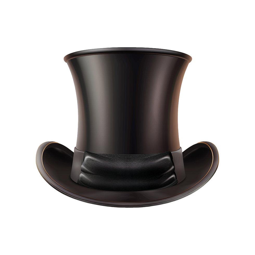 Top hat isolated on transparent background png