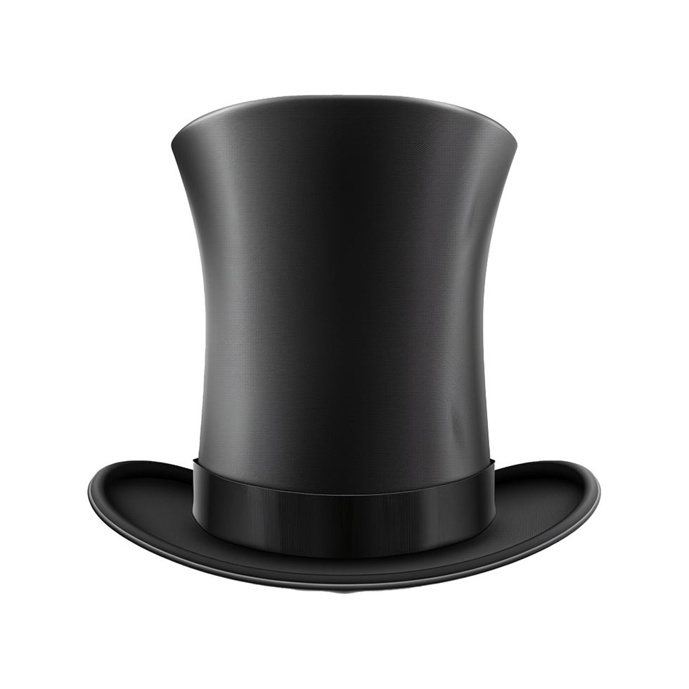 Top hat isolated on transparent background png