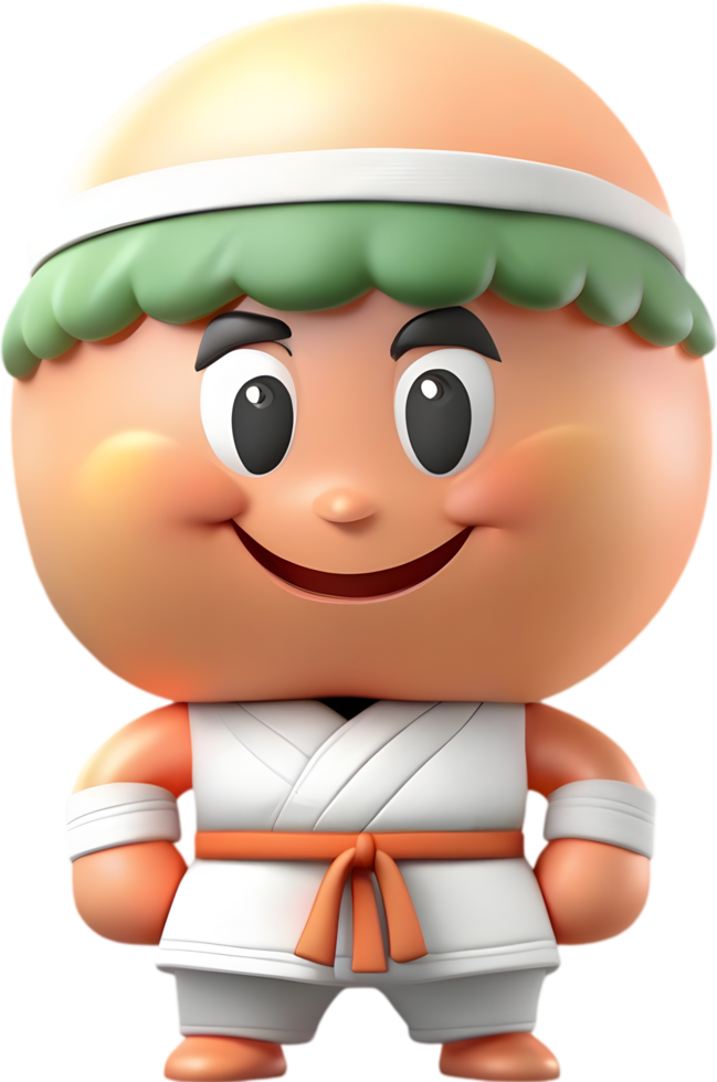 Adorable cartoon peach with a joyful, rosy-cheeked smile. AI-generated. png