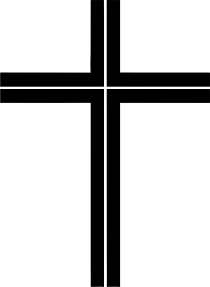 Minimalist Christian Cross Clipart, A Timeless Symbol of Faith and Spirituality. AI-generated. png