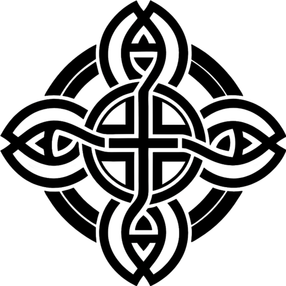 Detailed Spiritual Symbol, Intricate Christian Cross Clipart Design. AI-generated. png