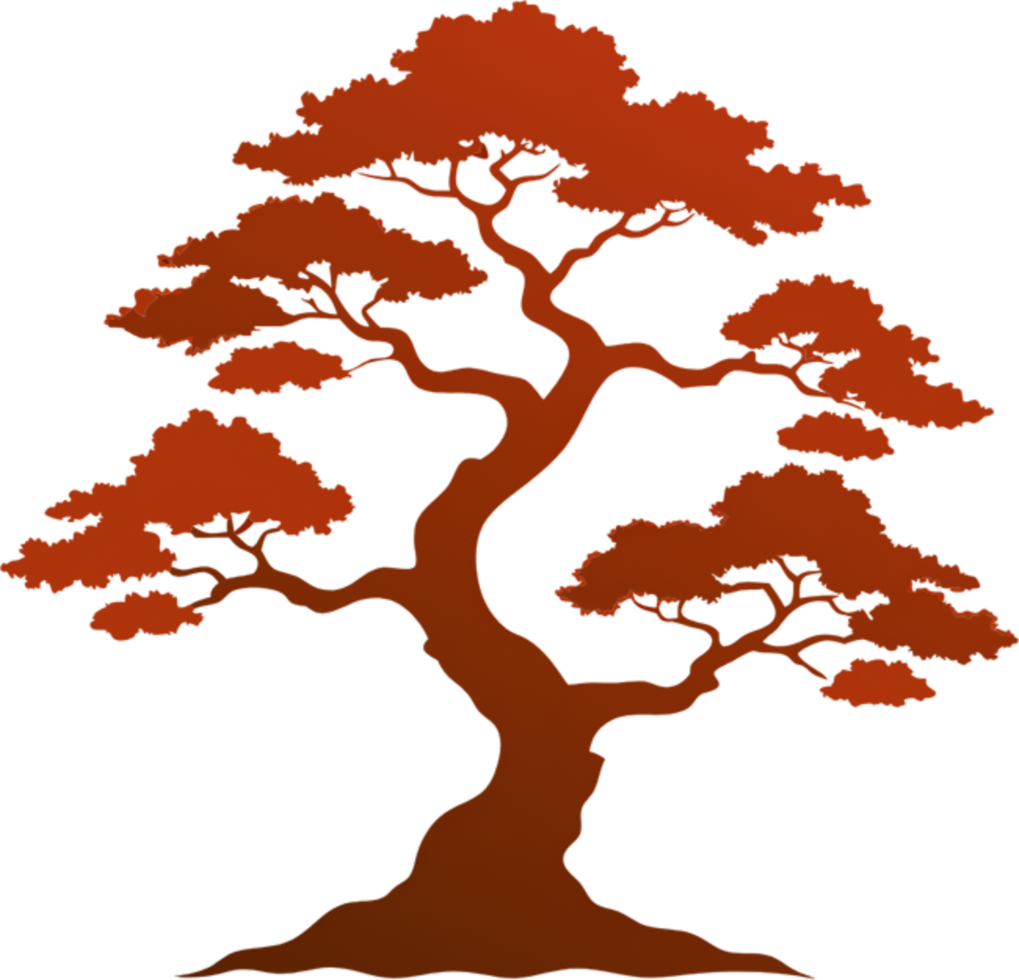Colorful Yggdrasil Clipart, Ancient Norse World Tree in Vivid Hues. AI-generated. png