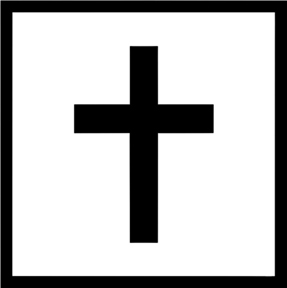 Minimalist Christian Cross Clipart, A Timeless Symbol of Faith and Spirituality. AI-generated. png