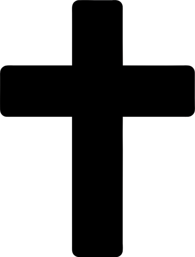 Minimalist Christian Cross Clipart, A Timeless Symbol of Faith and Spirituality. AI-generated. png