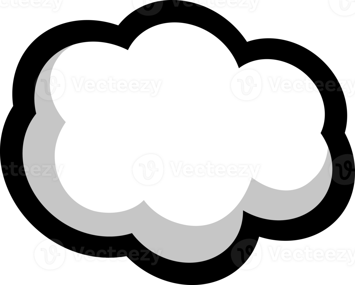 Pop Comic Expression text element background effect png