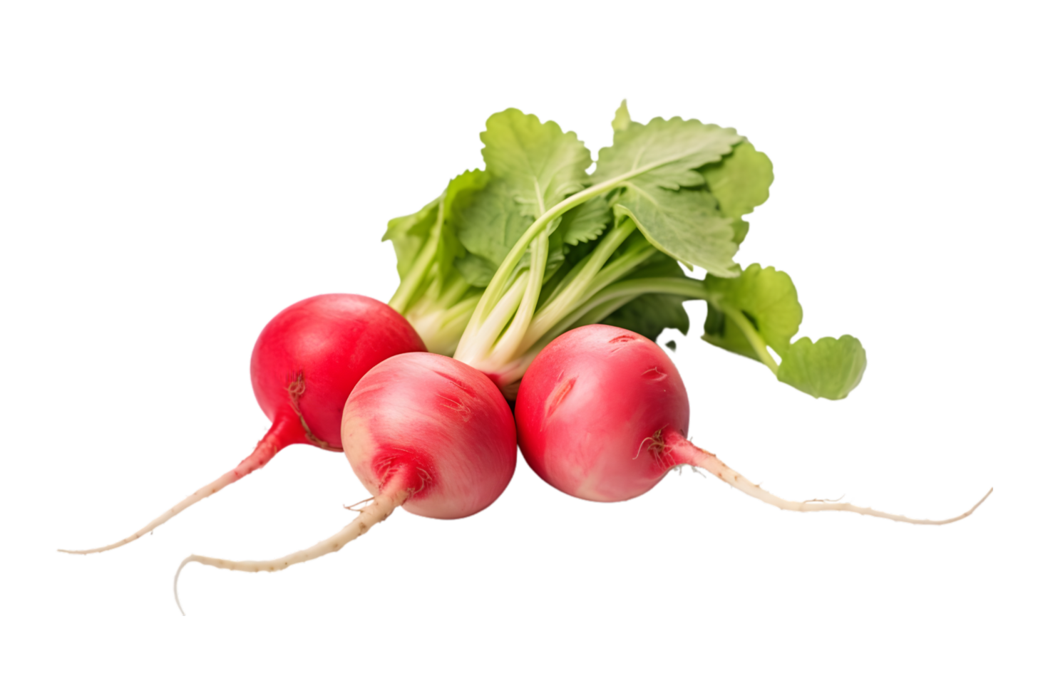 fresh radish on transparent background png