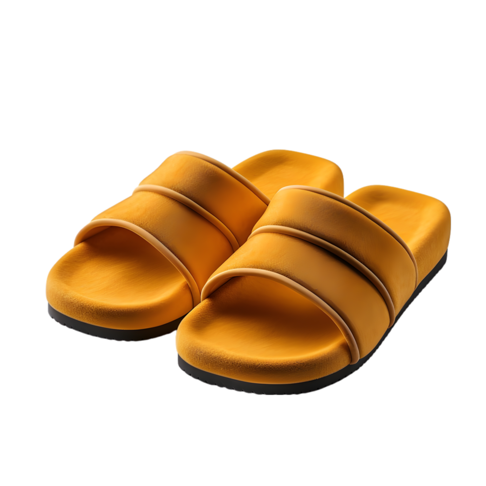 Men's sandals on transparent background png