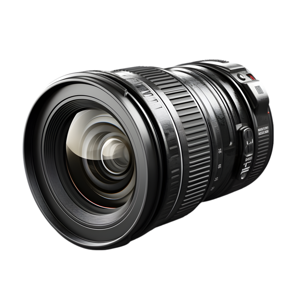 Camera lens on transparent background png