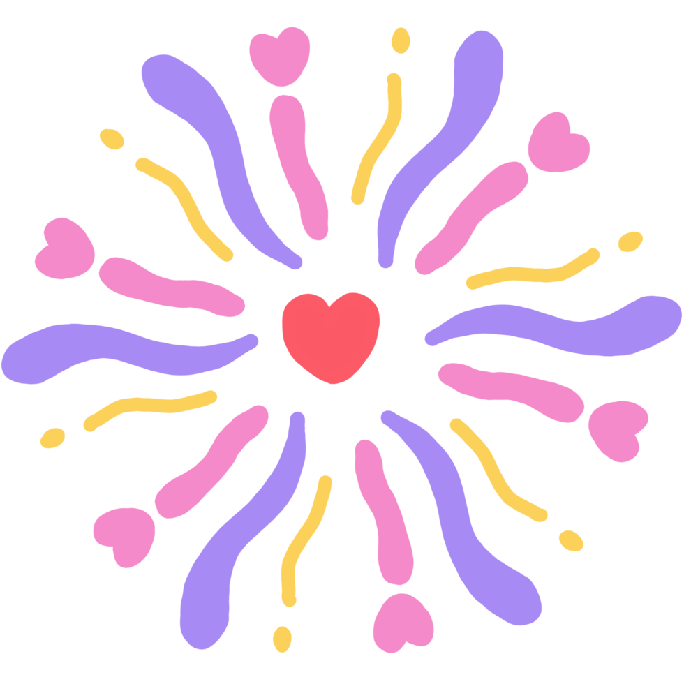 cute firework cartoon png