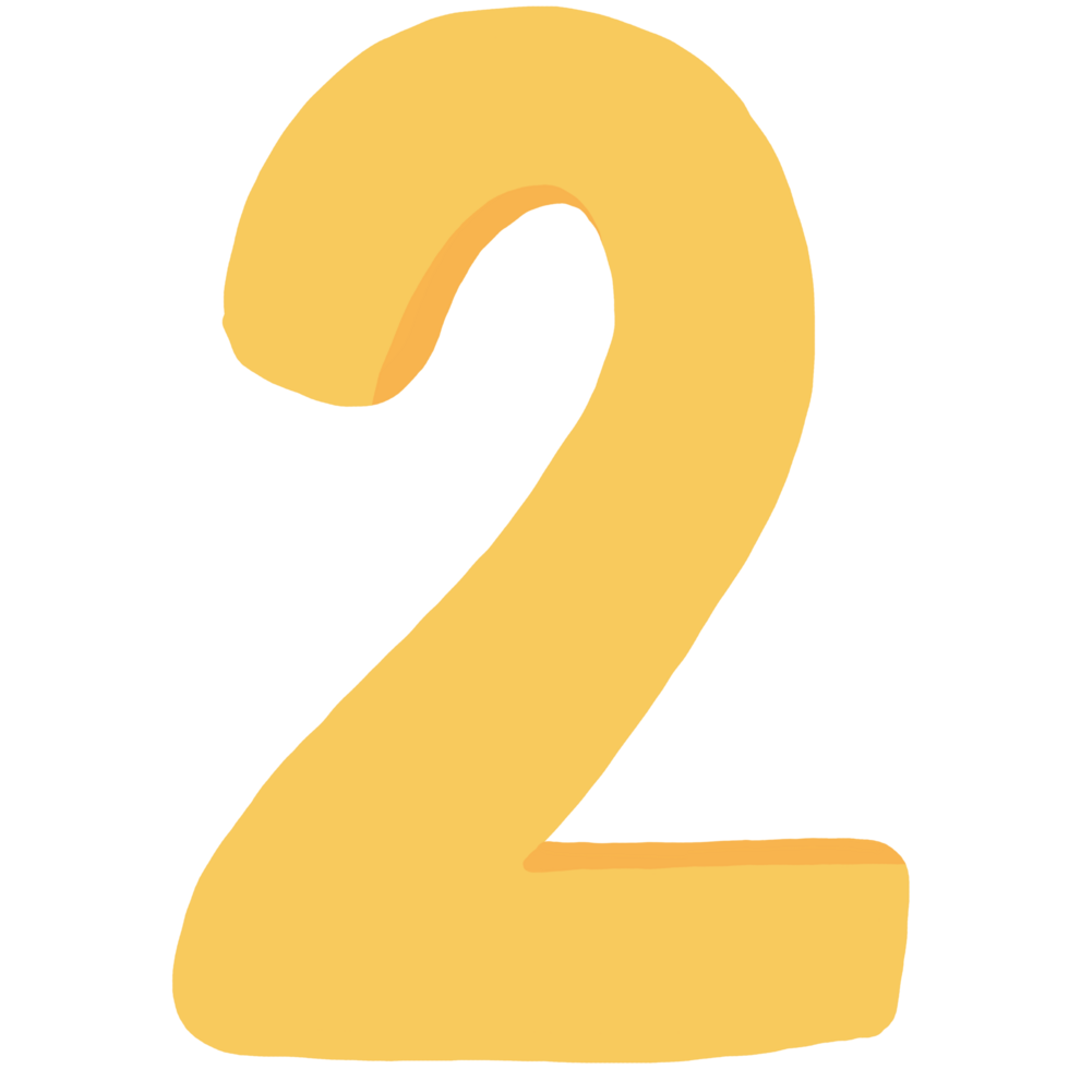number two cartoon png